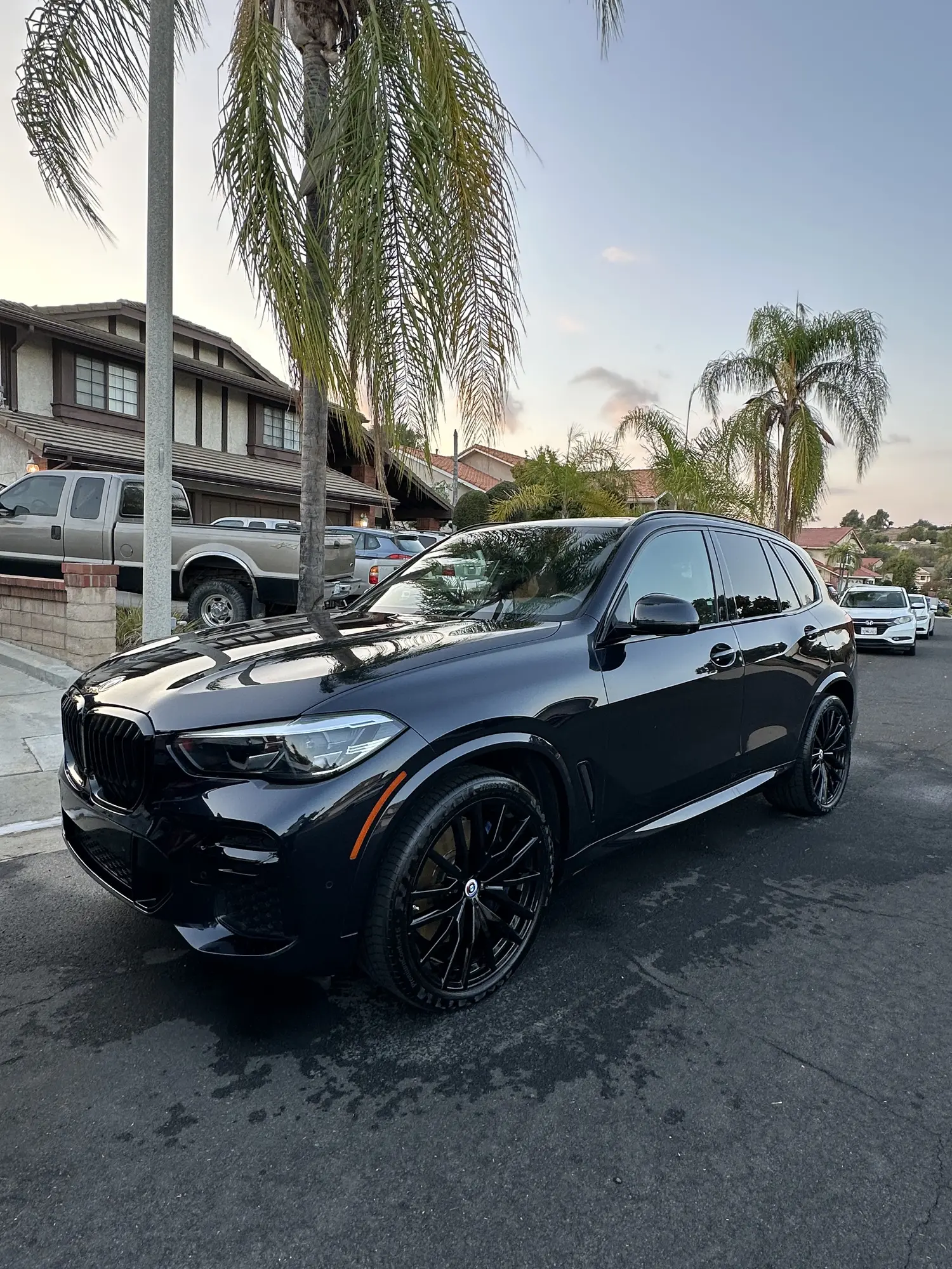 Black BMW X5 after a full detail