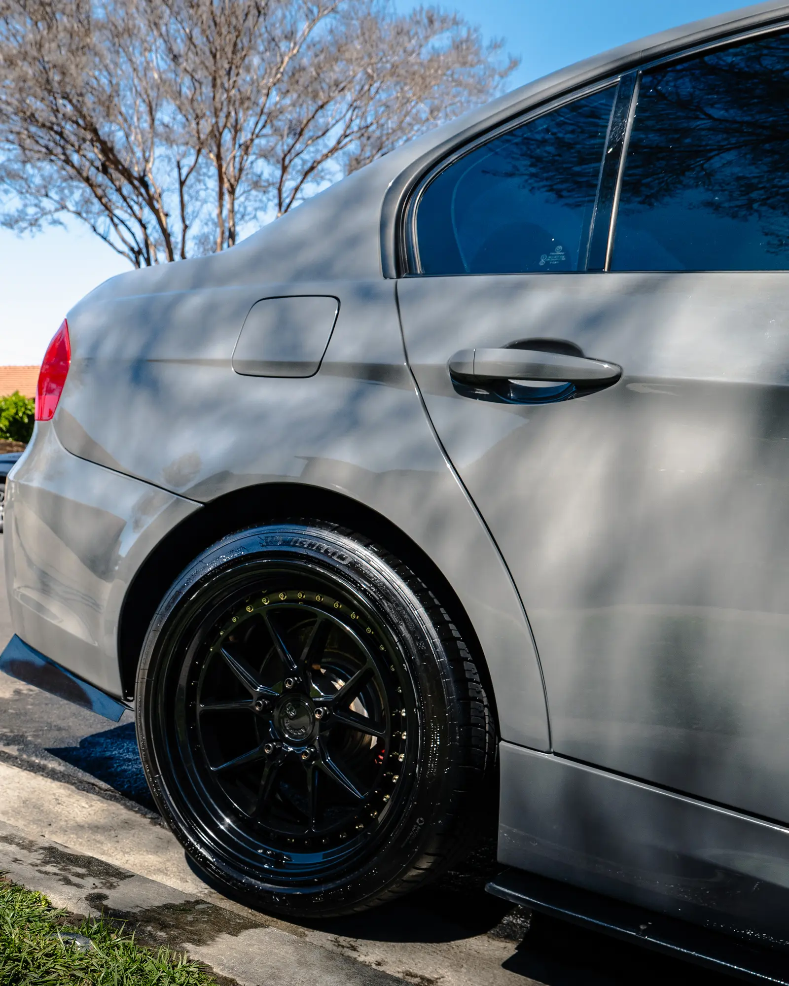 BMW wheel and paint after a detail
