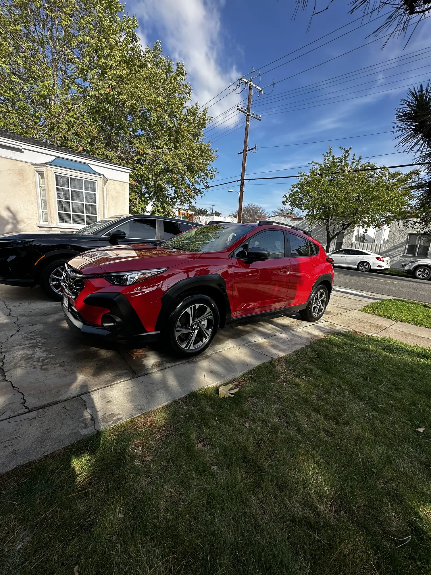 Red Toyota SUV after an exterior detail