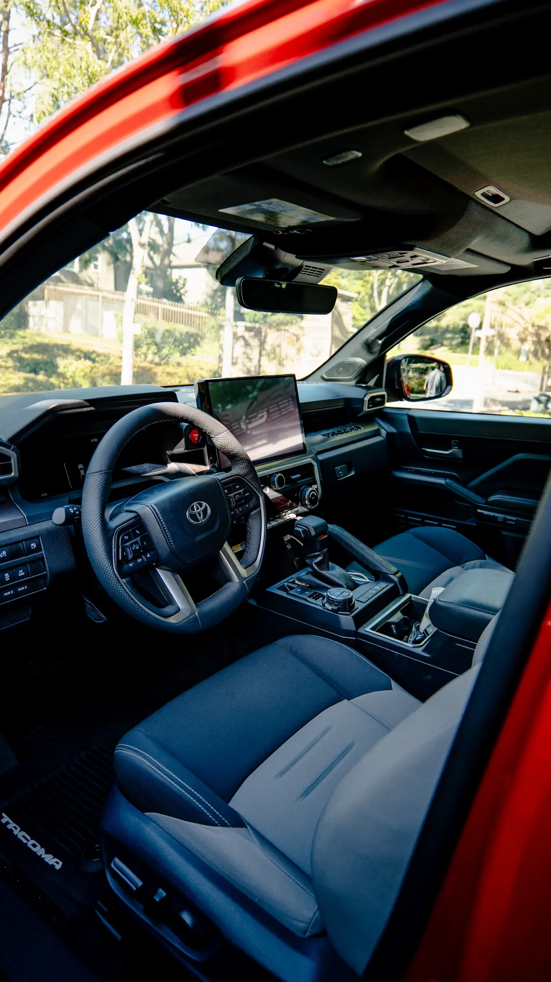 Toyota Tacoma cabin after an interior detail